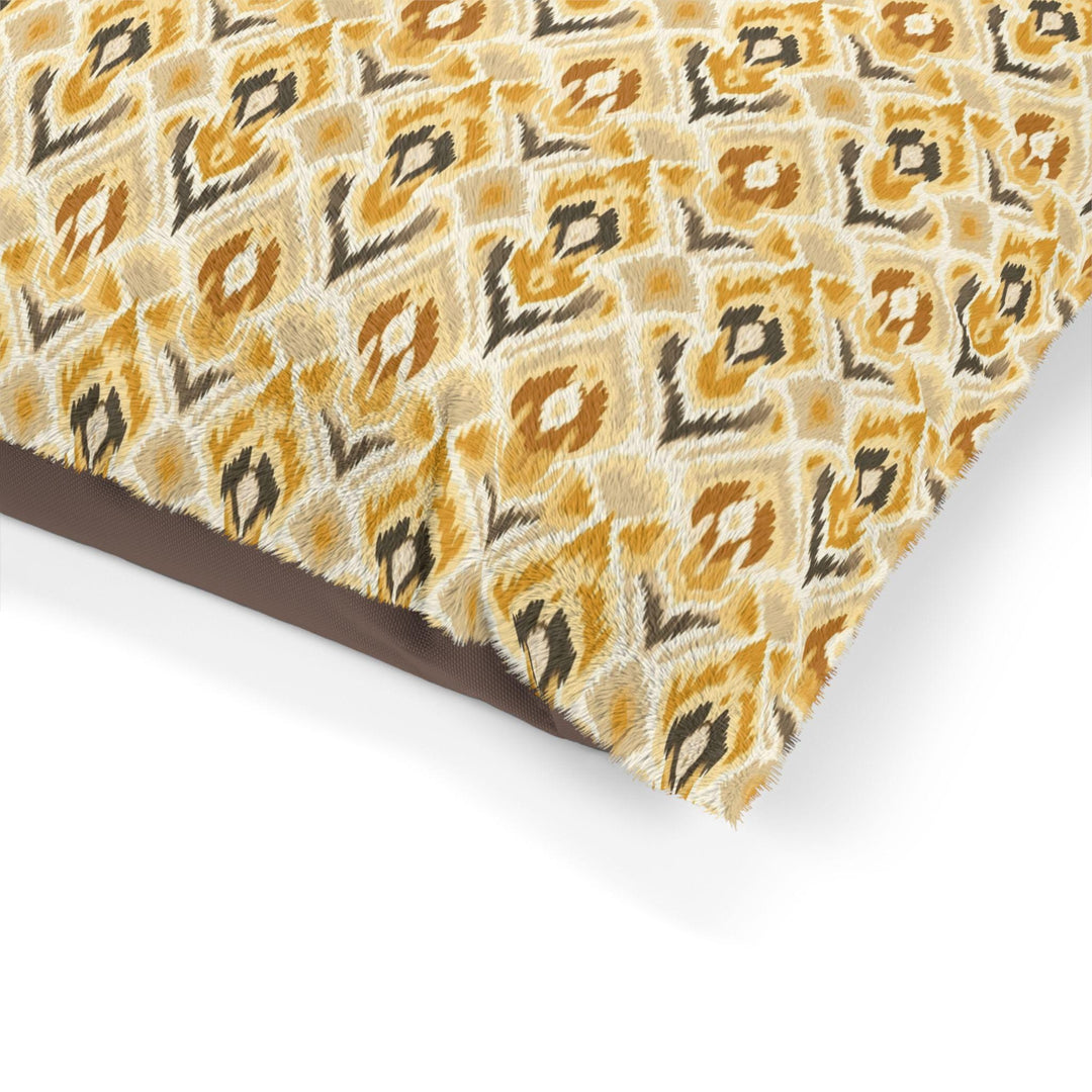 Designer Pet Bed - Ikat Fusion - Butterscotch Yellow