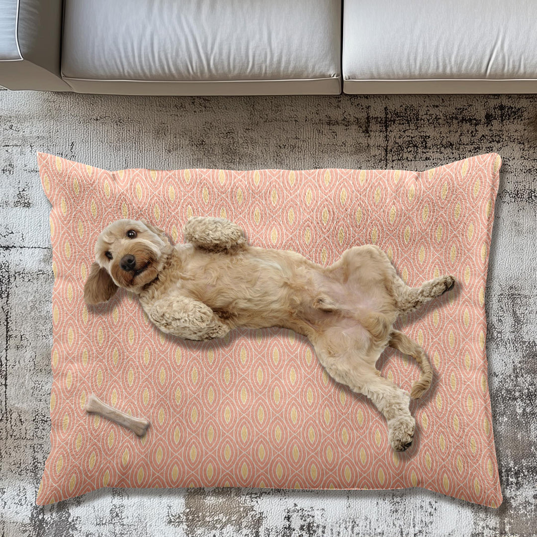 Designer Pet Bed - Lens / Jovial coral pink