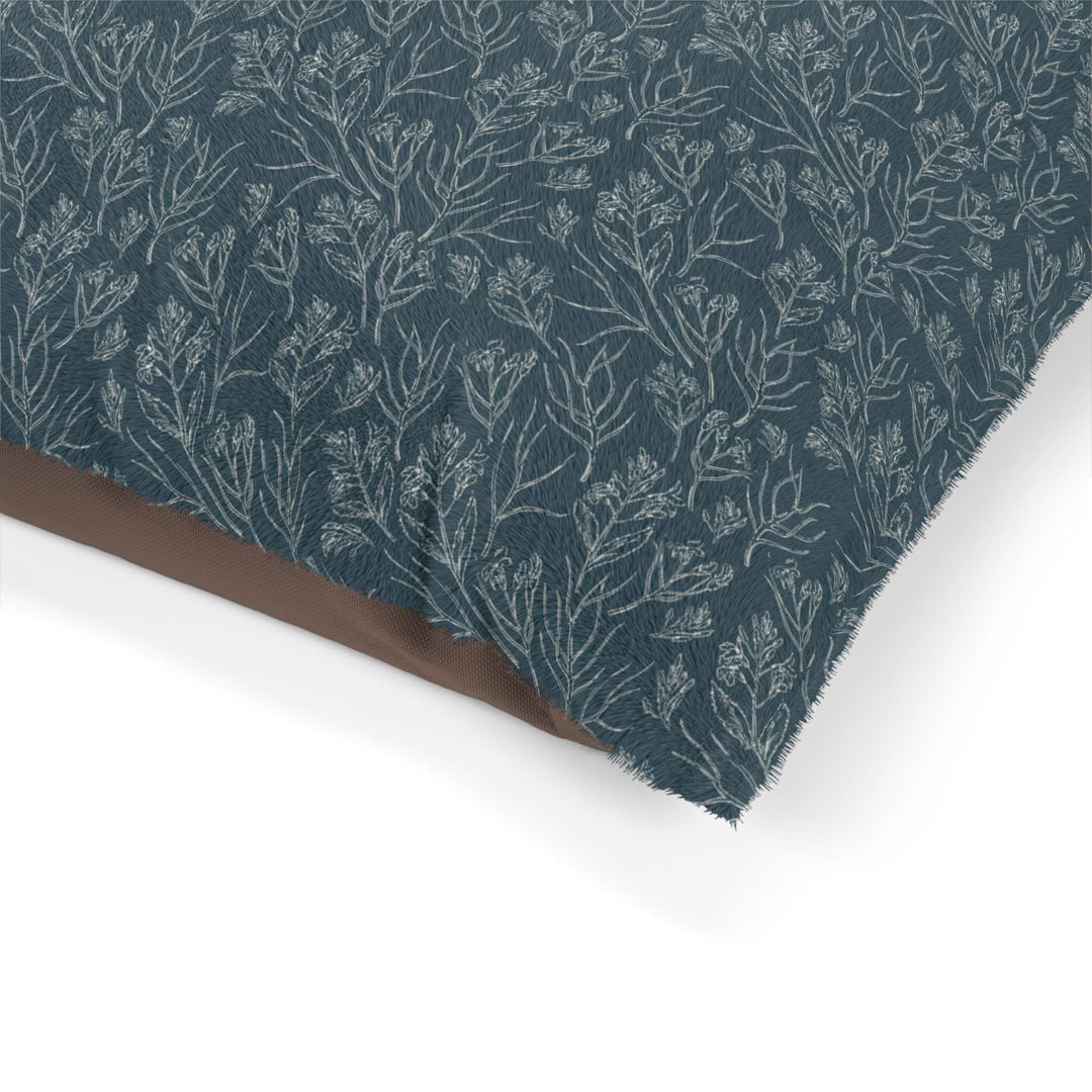 Designer Pet Bed - Wildflowers | Nocturne Blue