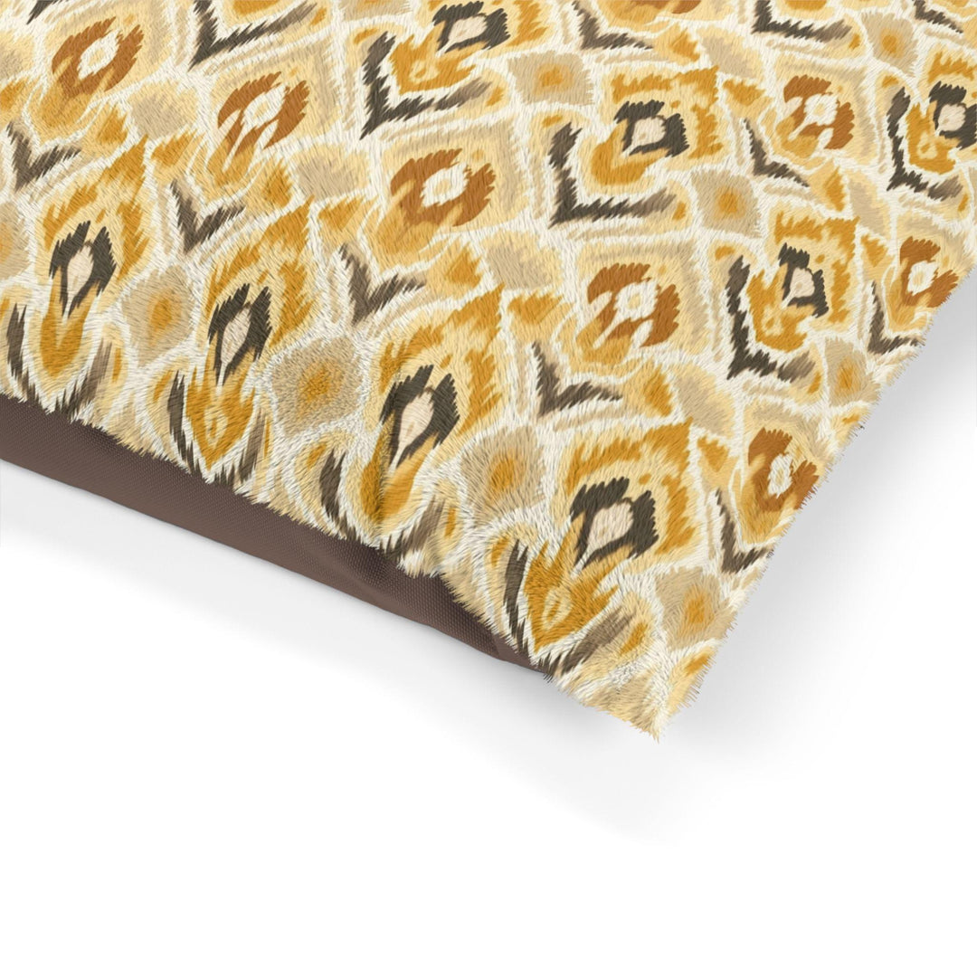 Designer Pet Bed - Ikat Fusion - Butterscotch Yellow