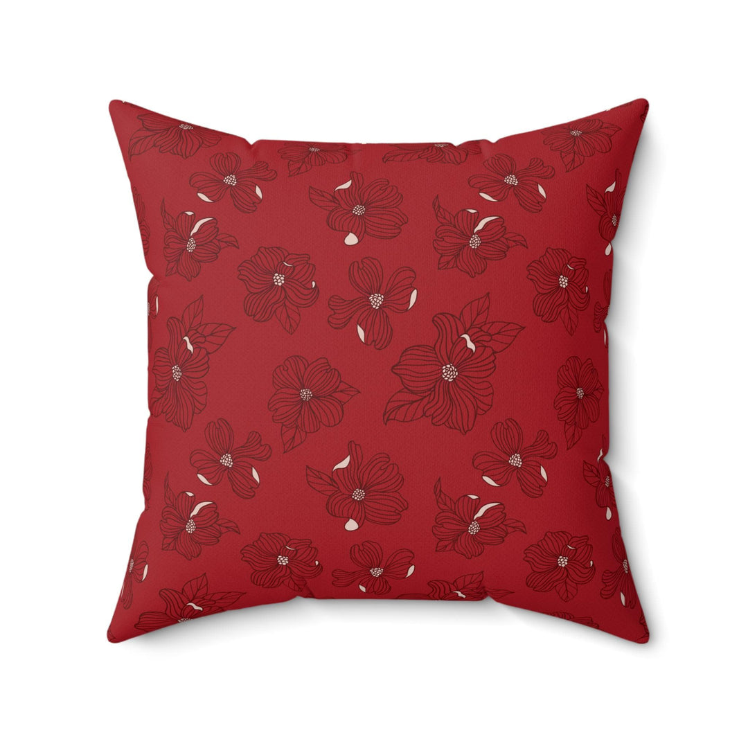 Microsuede Suede Cushion - Dogwood Blossoms