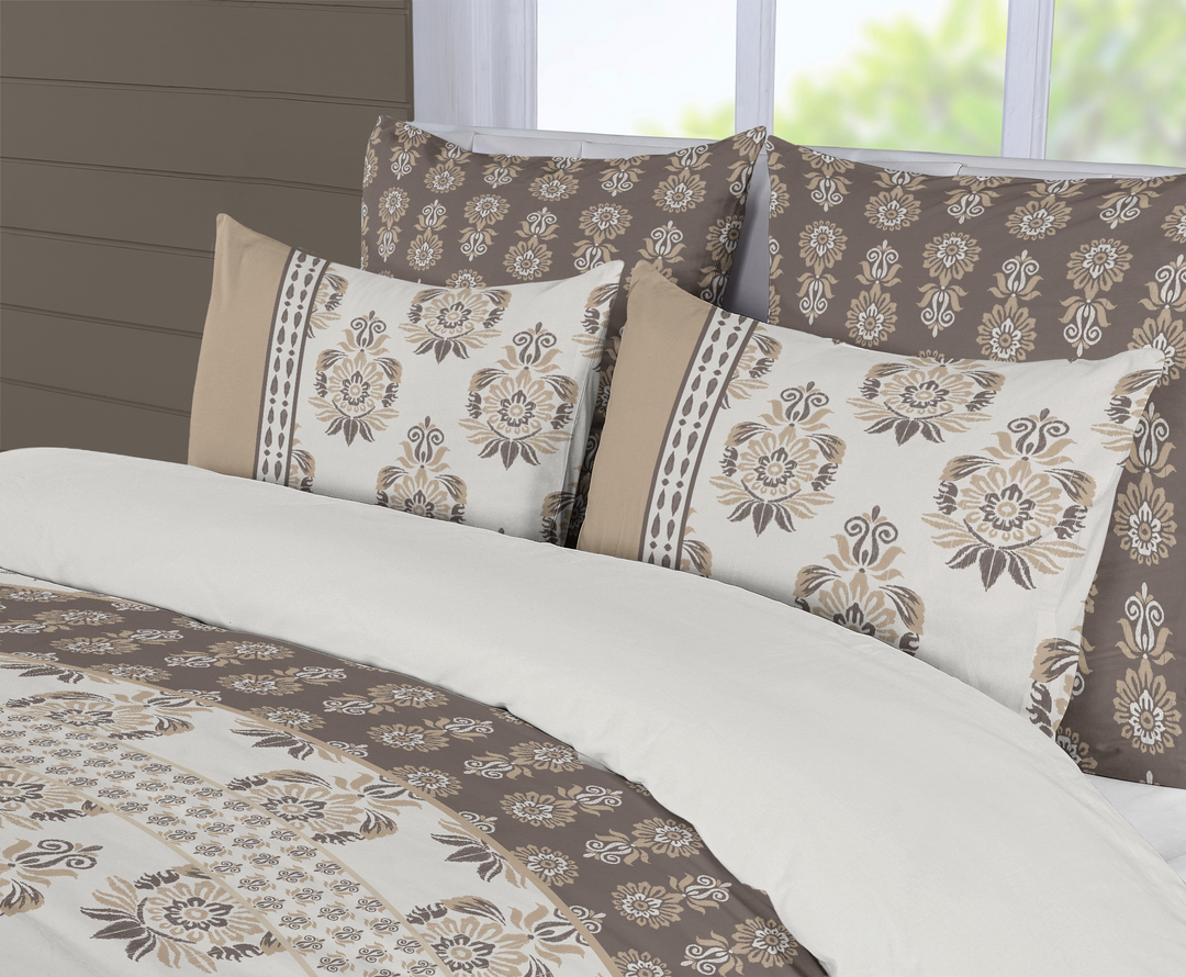 5 Piece Cotton Duvet Cover Set - Queen | Jaira (SW Naturally Refined Collection)