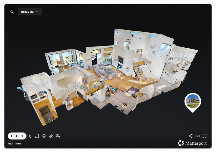 Matterport 3D Capture + As-Built Floorplan (Multiple Rooms)