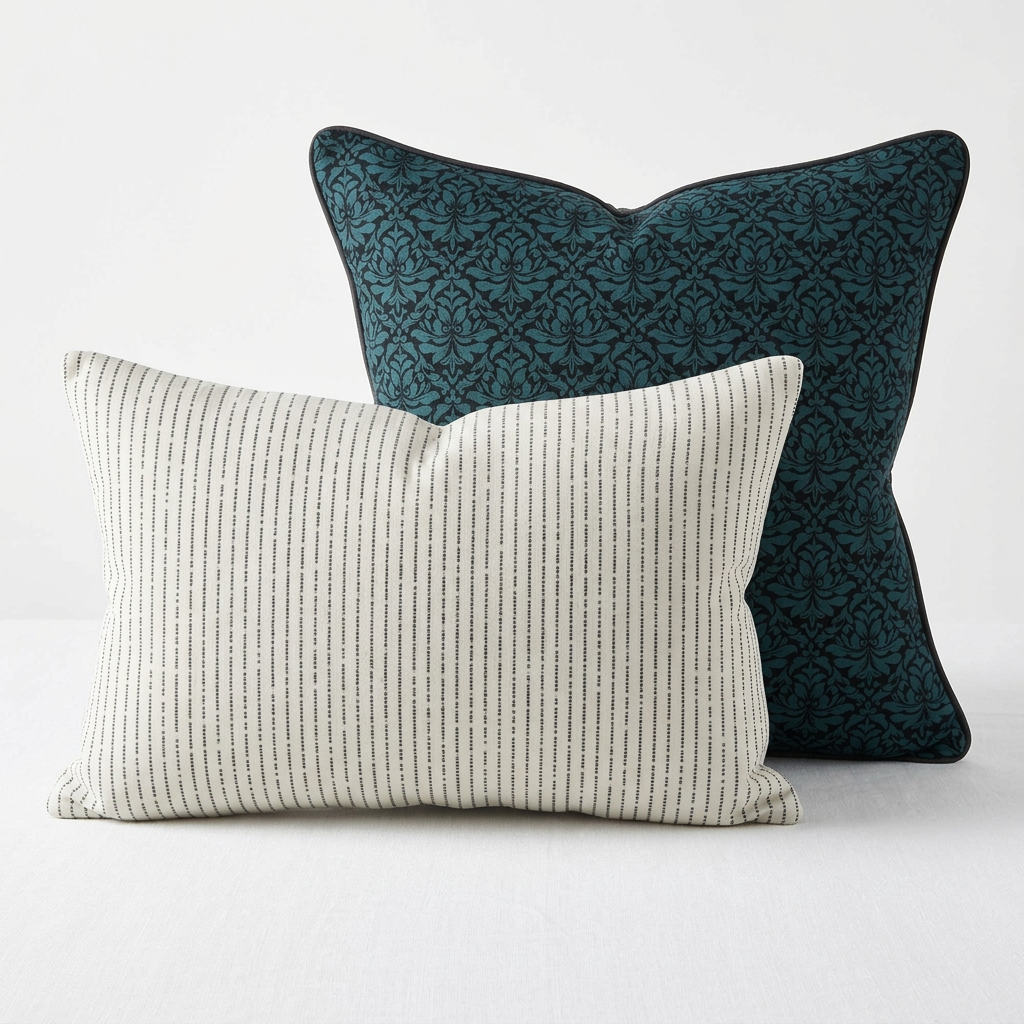 Midnight Garden™ Coordinates Pair – Damask (Blue)
