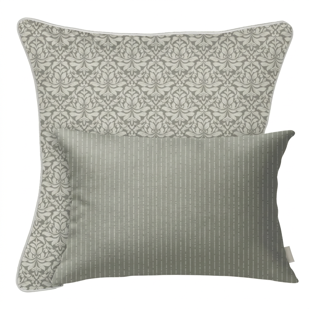 Midnight Garden™ Coordinates Pair – Damask (Evergreen Fog)