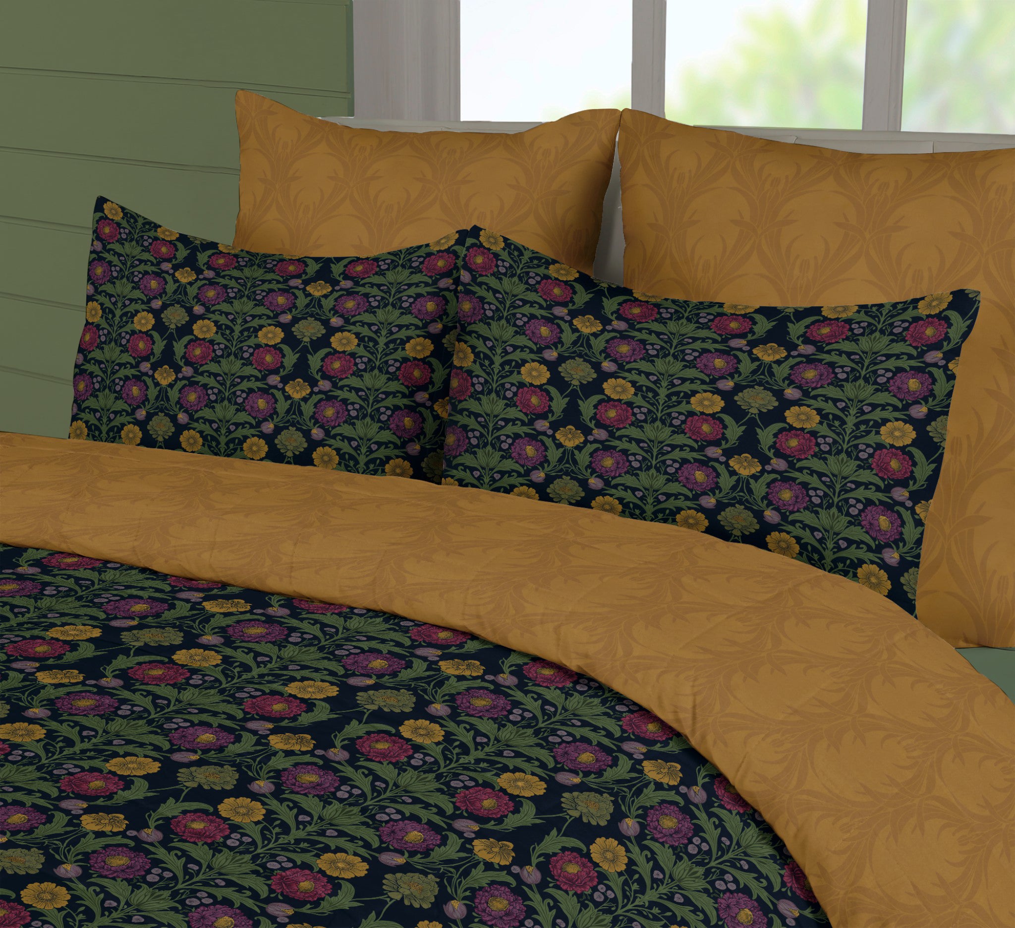 Harvest Garden™ Reversible Comforter Set - Library Jewels