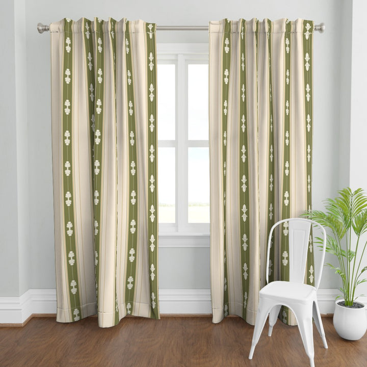 Sunlit &amp; Harvest Garden™ Curtain Panel Set (2 Panels) - Stripe