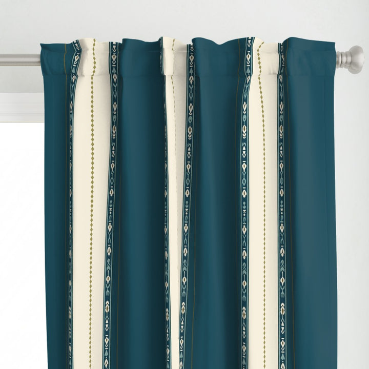 Sunlit &amp; Harvest Garden™ Curtain Panel Set (2 Panels) - Stripe