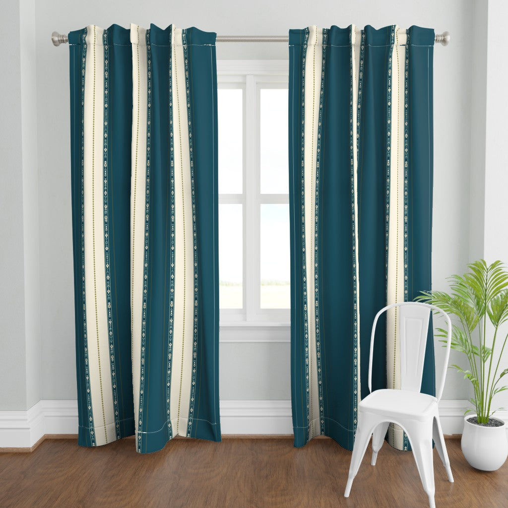 Sunlit &amp; Harvest Garden™ Curtain Panel Set (2 Panels) - Stripe