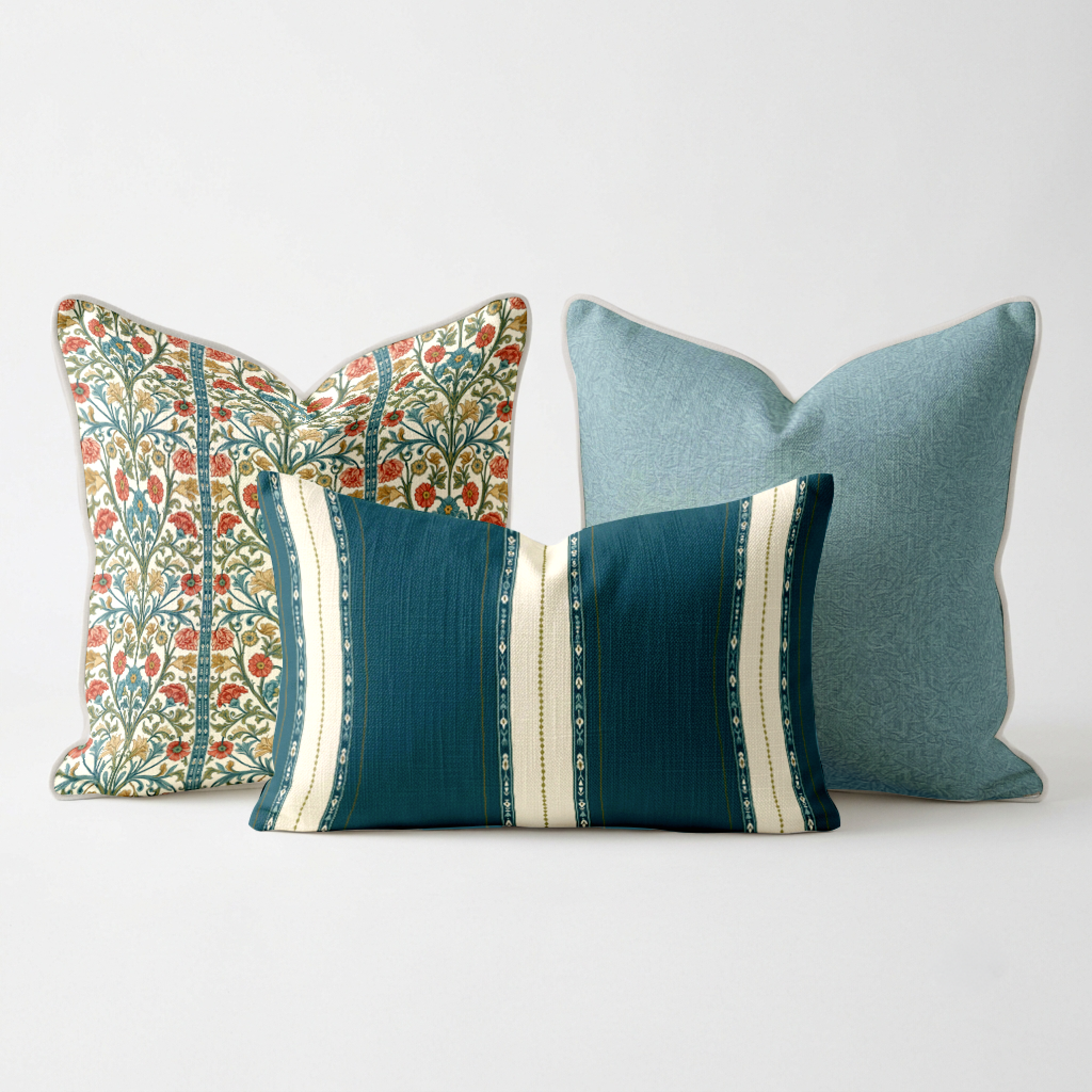Sunlit Garden Pillow Trio
