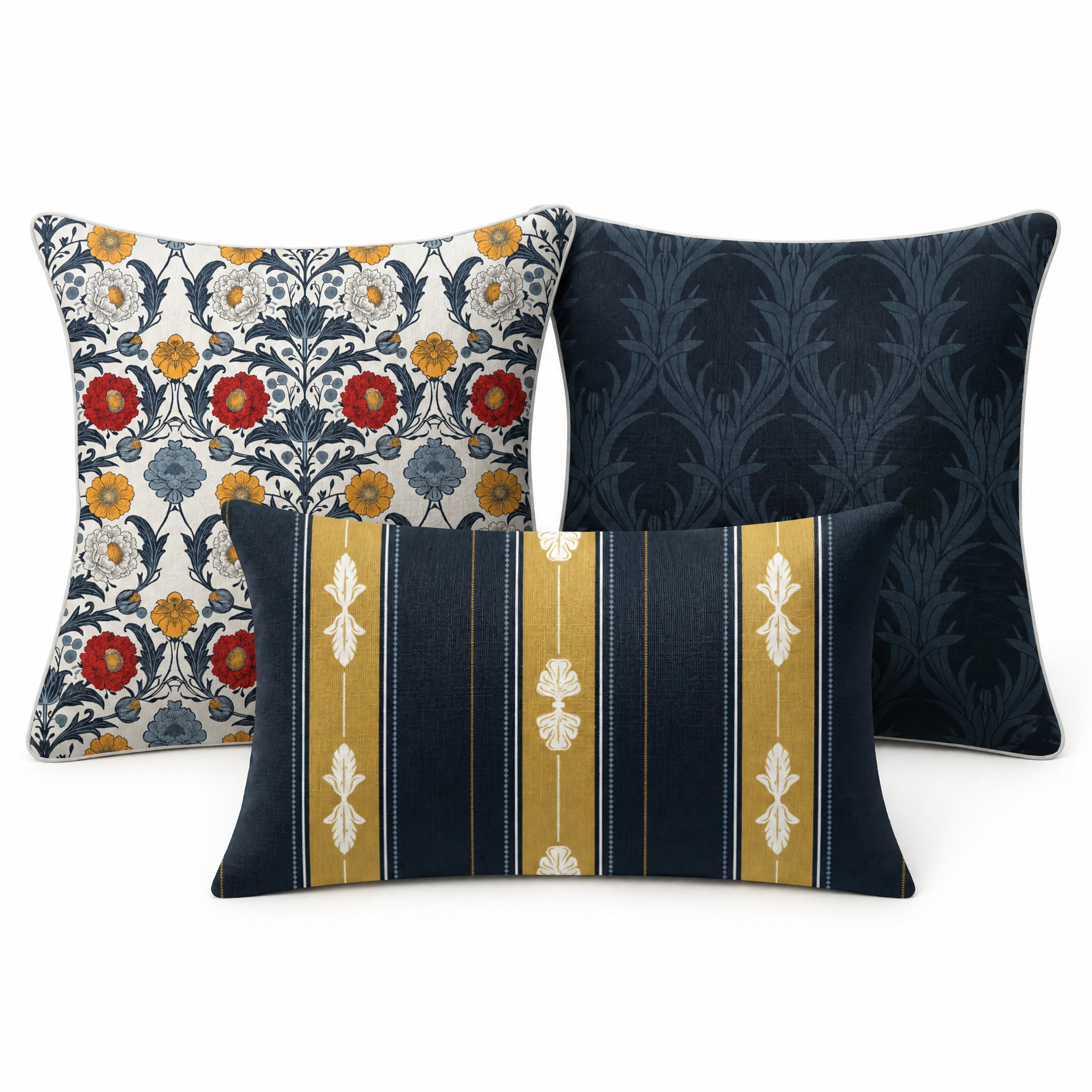 Heritage Bloom Pillow Trio