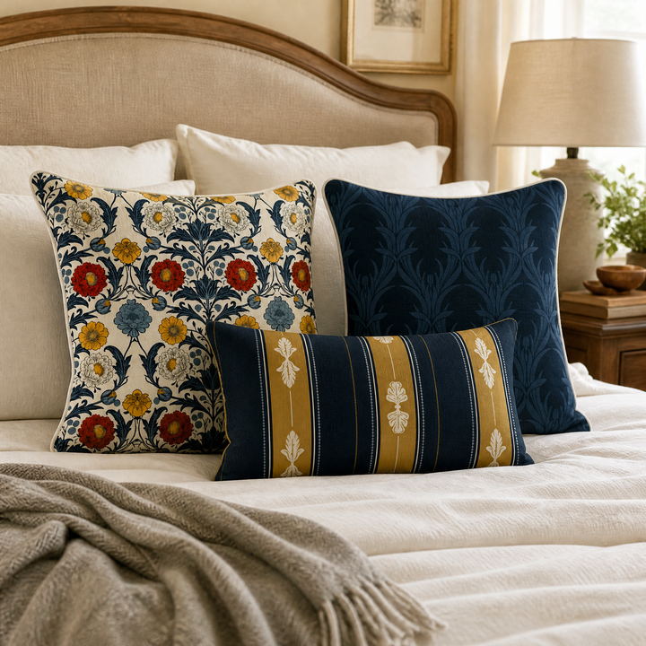 Heritage Bloom Pillow Trio