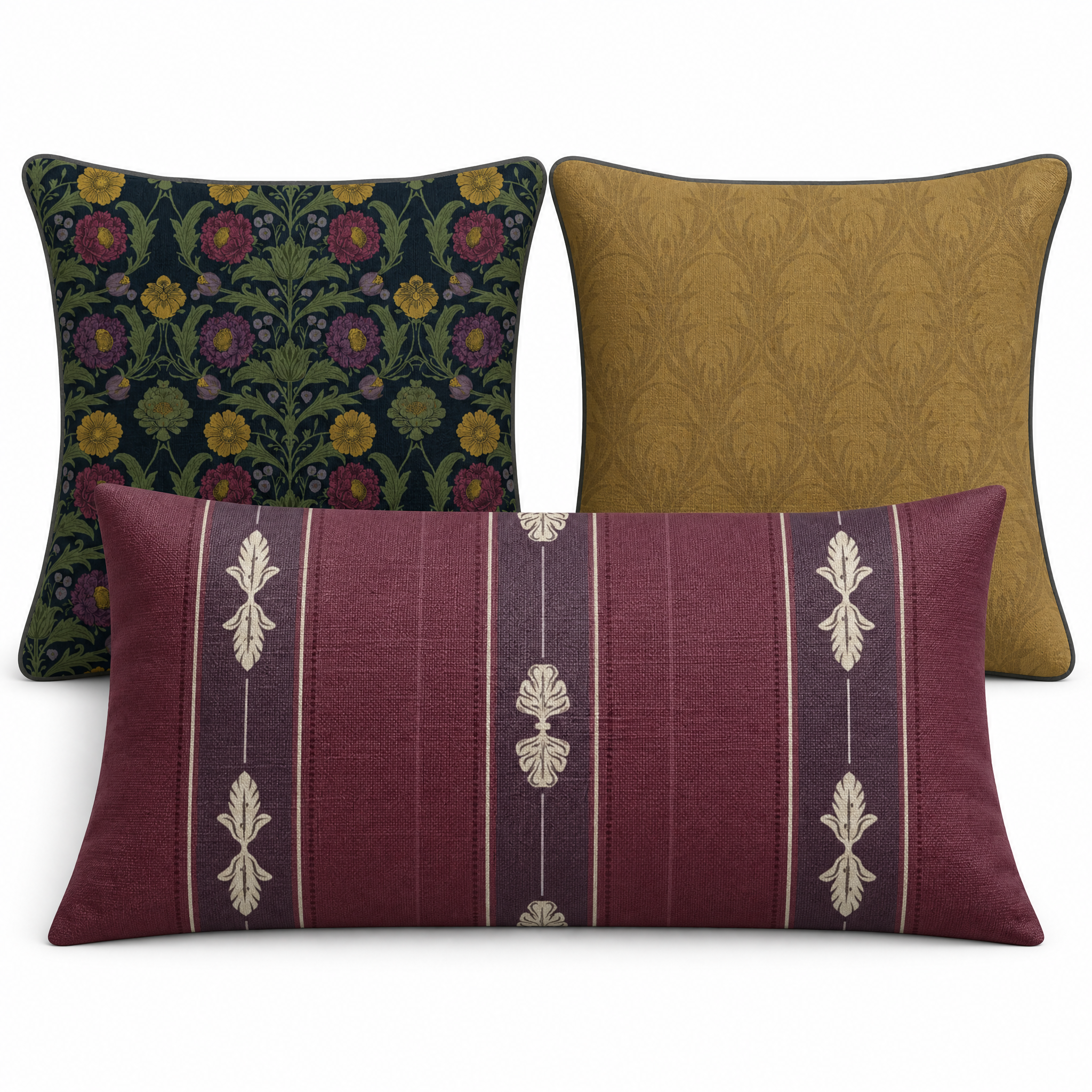 Library Jewels Pillow Trio