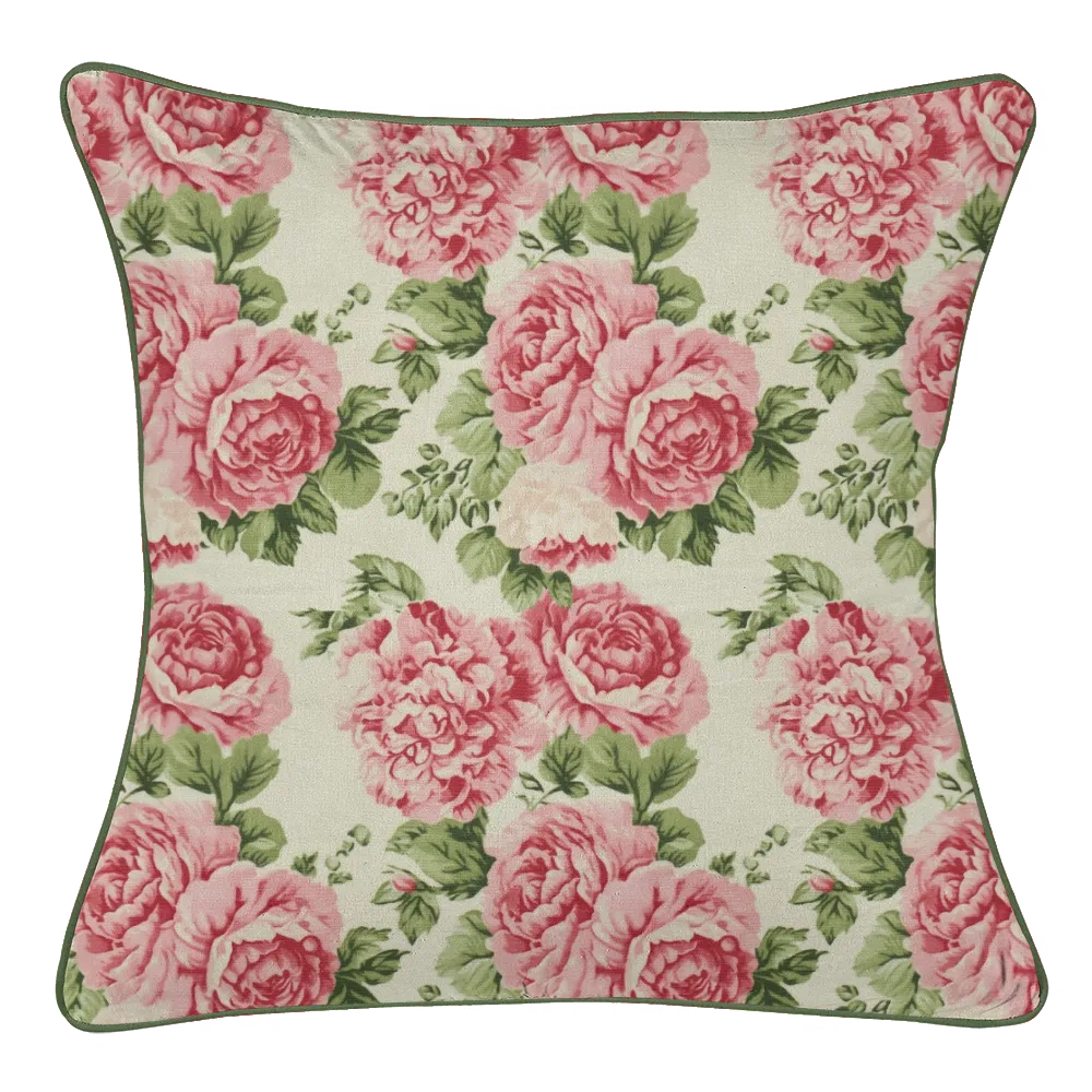 Vintage Cottage Collection Reversible Throw Pillow - Sharron
