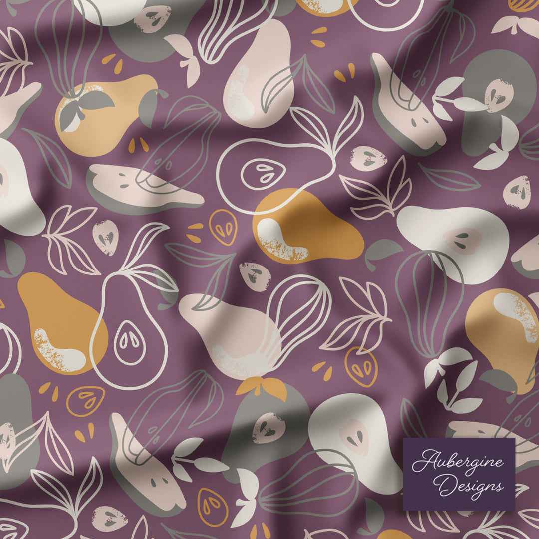 Cotton Twill Tea Towel / Pears