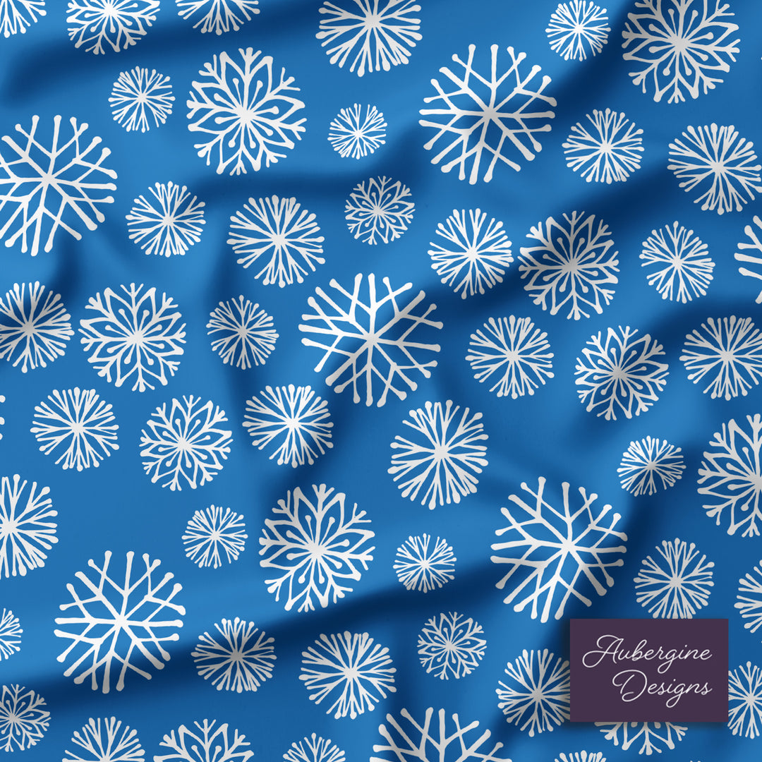 Velveteen Plush Blanket / Winter Snowflakes