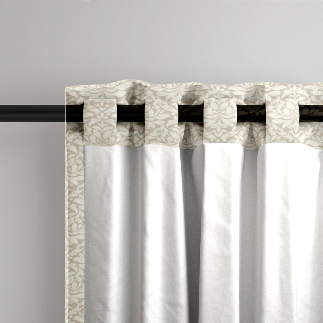 Midnight Garden™ Cotton Blend Curtain Panel Set (2 Panels) – Damask